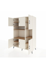 Kronos Dolap 9 Raflı 6 Kapaklı 132x59x195 Aytaşı-Aytaşı/Çam