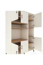 Kronos Dolap 9 Raflı 6 Kapaklı 132x59x195 Aytaşı-Aytaşı/Çam