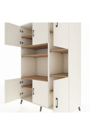 Kronos Dolap 9 Raflı 6 Kapaklı 132x59x195 Aytaşı-Aytaşı/Çam