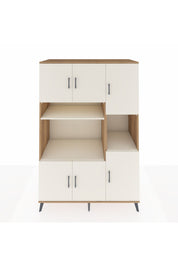 Kronos Dolap 9 Raflı 6 Kapaklı 132x59x195 Çam-Aytaşı/Aytaşı