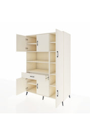 Kronos Dolap 10 Raflı Tek Çekmeceli 6 Kapaklı 132x59x195 Aytaşı-Aytaşı/Aytaşı