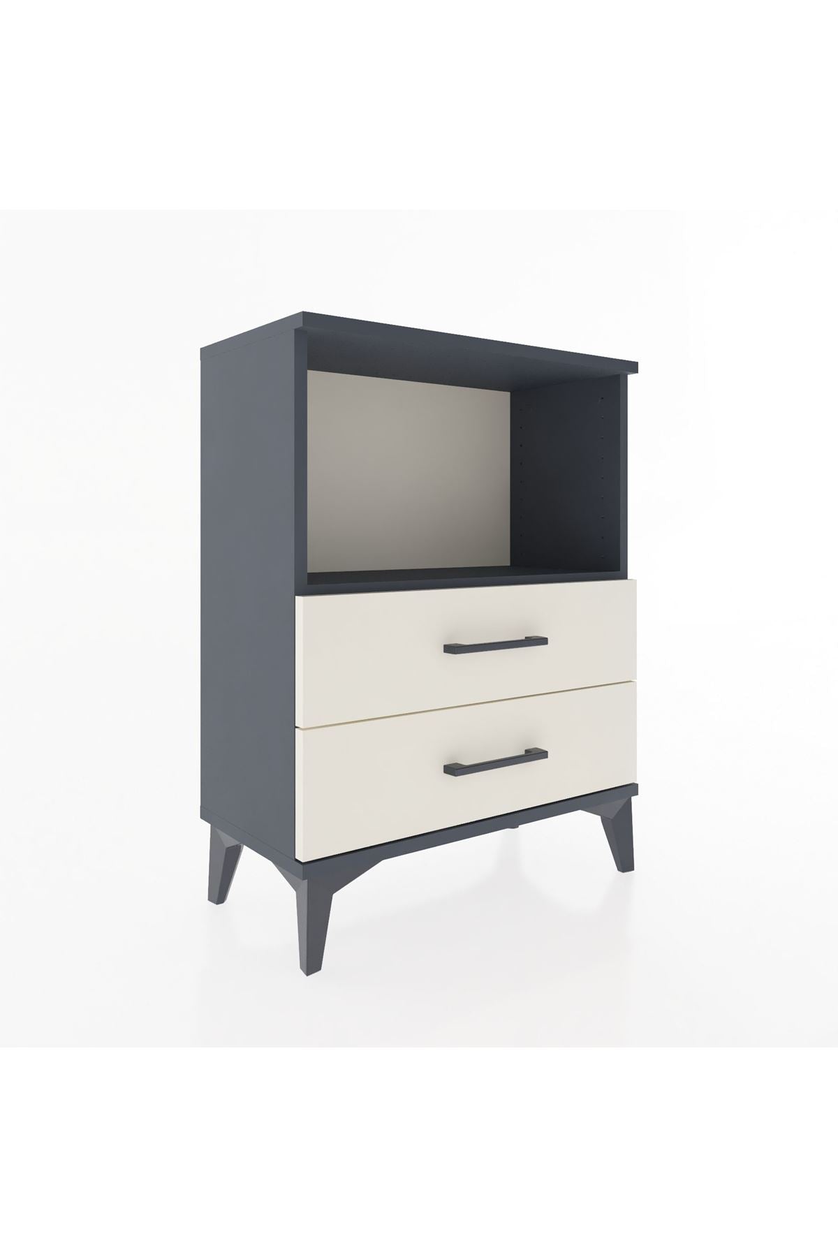 Arges Komodin Tek Raflı 2 Çekmeceli 60x30x80 - S13M003V4A