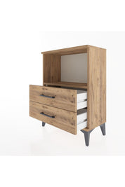 Arges Komodin Tek Raflı 2 Çekmeceli 60x30x80 - S13M003V9A