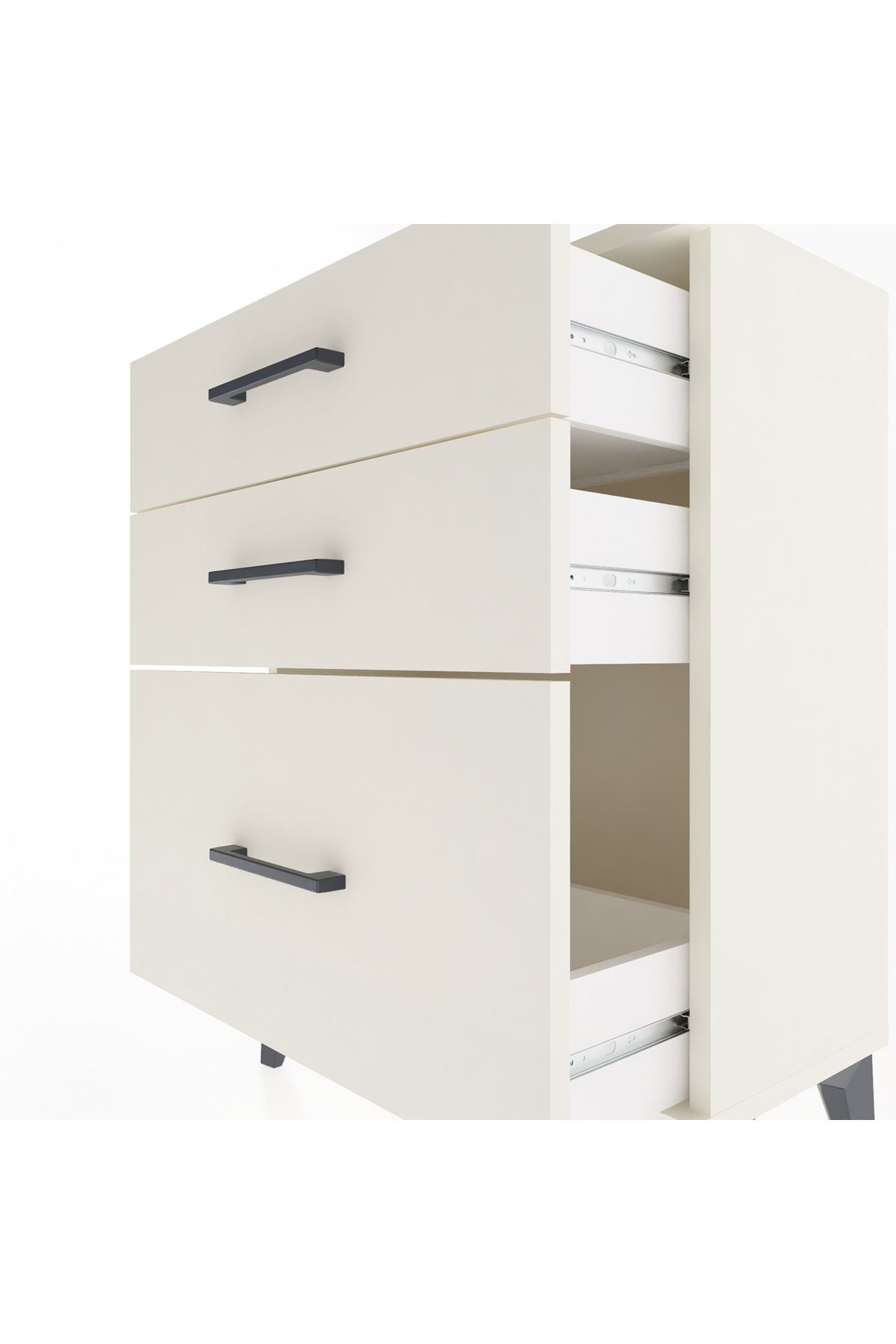 Arges Komodin 3 Çekmeceli 60x30x80 - S13M005V1A