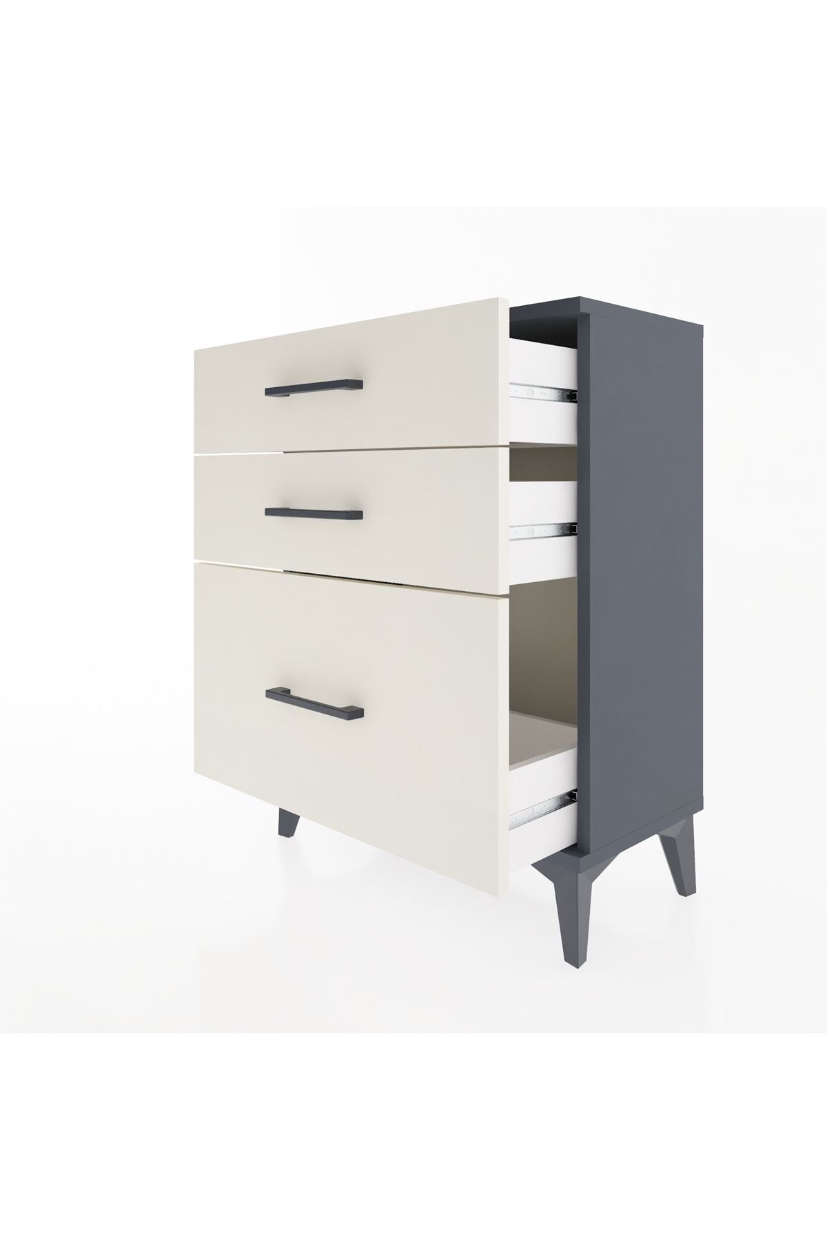 Arges Komodin 3 Çekmeceli 60x30x80 - S13M005V4A
