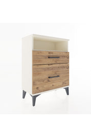 Arges Komodin Tek Raflı 2 Çekmeceli 60x30x80 - S13M006V3A