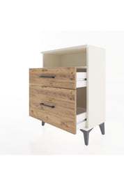 Arges Komodin Tek Raflı 2 Çekmeceli 60x30x80 - S13M006V3A