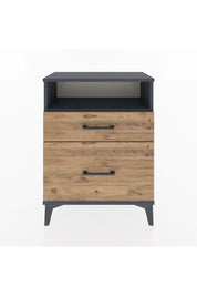 Arges Komodin Tek Raflı 2 Çekmeceli 60x30x80 - S13M006V6A