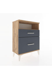 Arges Komodin Tek Raflı 2 Çekmeceli 60x30x80 - S13M006V8A