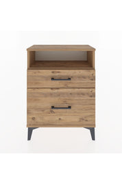 Arges Komodin Tek Raflı 2 Çekmeceli 60x30x80 - S13M006V9A
