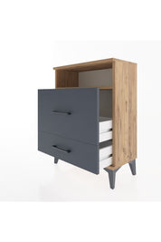 Arges Komodin Tek Raflı 2 Çekmeceli 60x30x80 - S13M007V8A