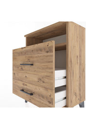 Arges Komodin Tek Raflı 2 Çekmeceli 60x30x80 - S13M007V9A