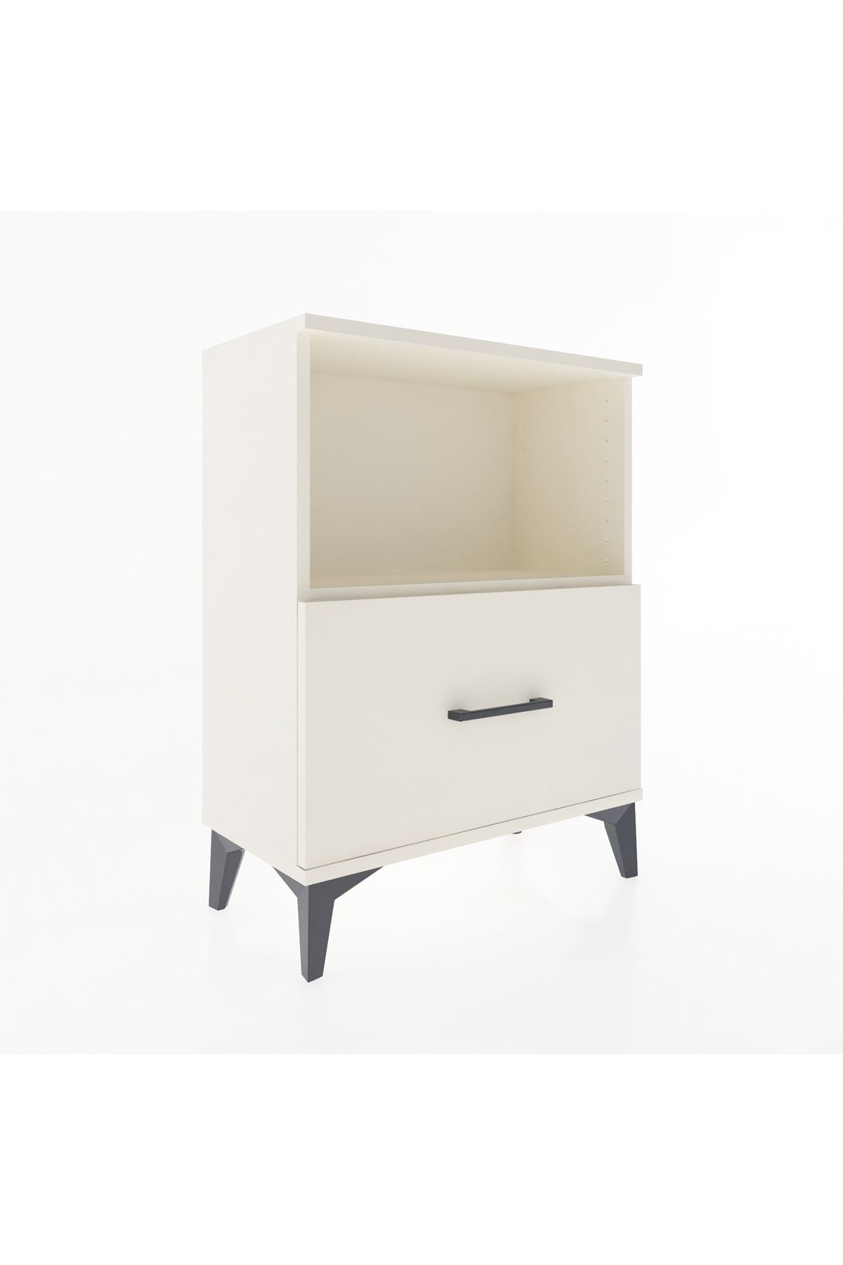 Arges Komodin Tek Raflı Tek Çekmeceli 60x30x80 - S13M011V1A