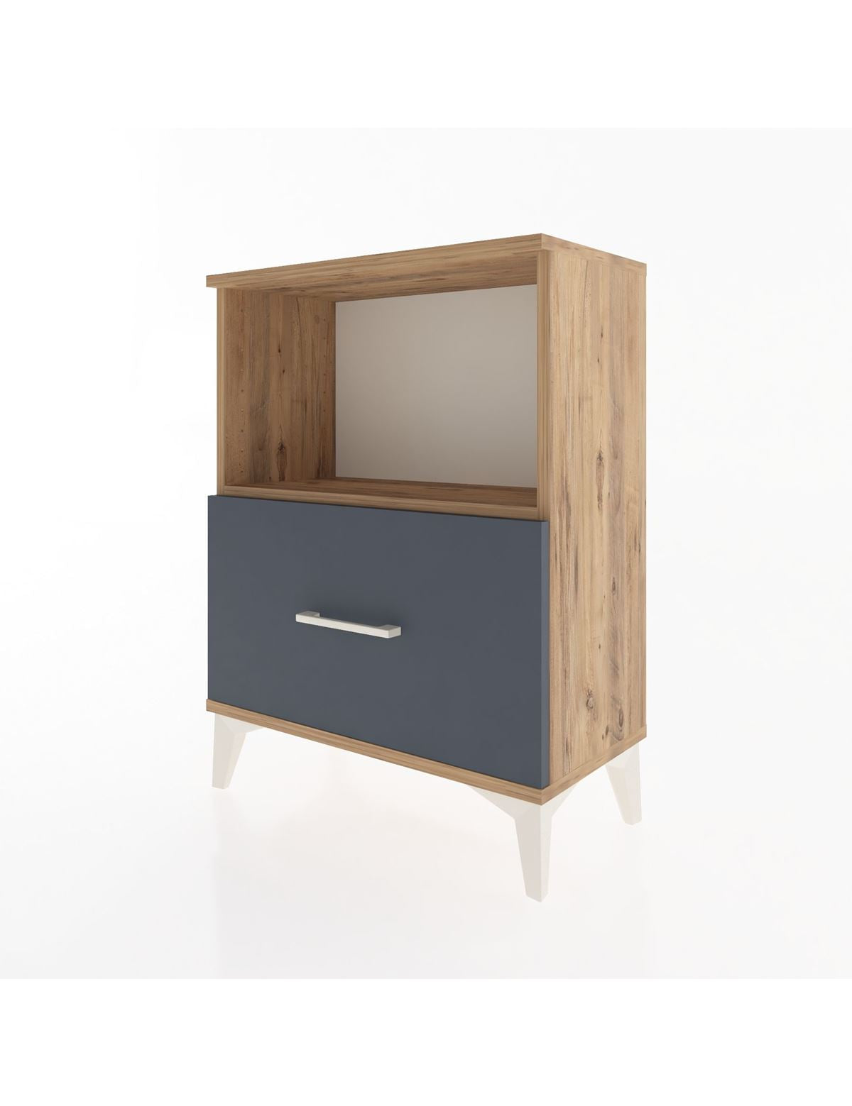 Arges Komodin Tek Raflı Tek Çekmeceli 60x30x80 - S13M011V8A