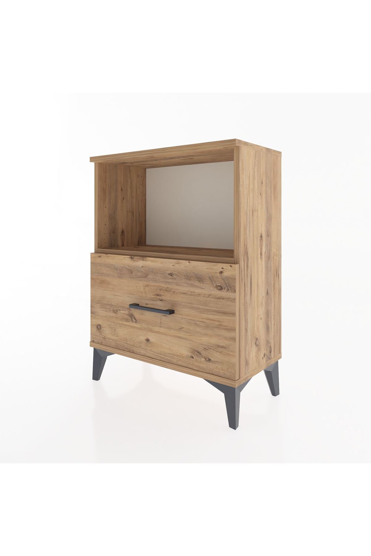 Arges Komodin Tek Raflı Tek Çekmeceli 60x30x80 - S13M011V9A
