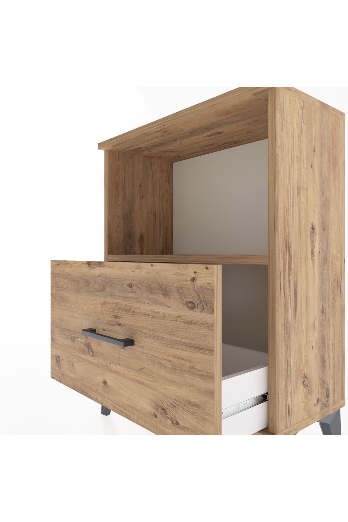 Arges Komodin Tek Raflı Tek Çekmeceli 60x30x80 - S13M011V9A
