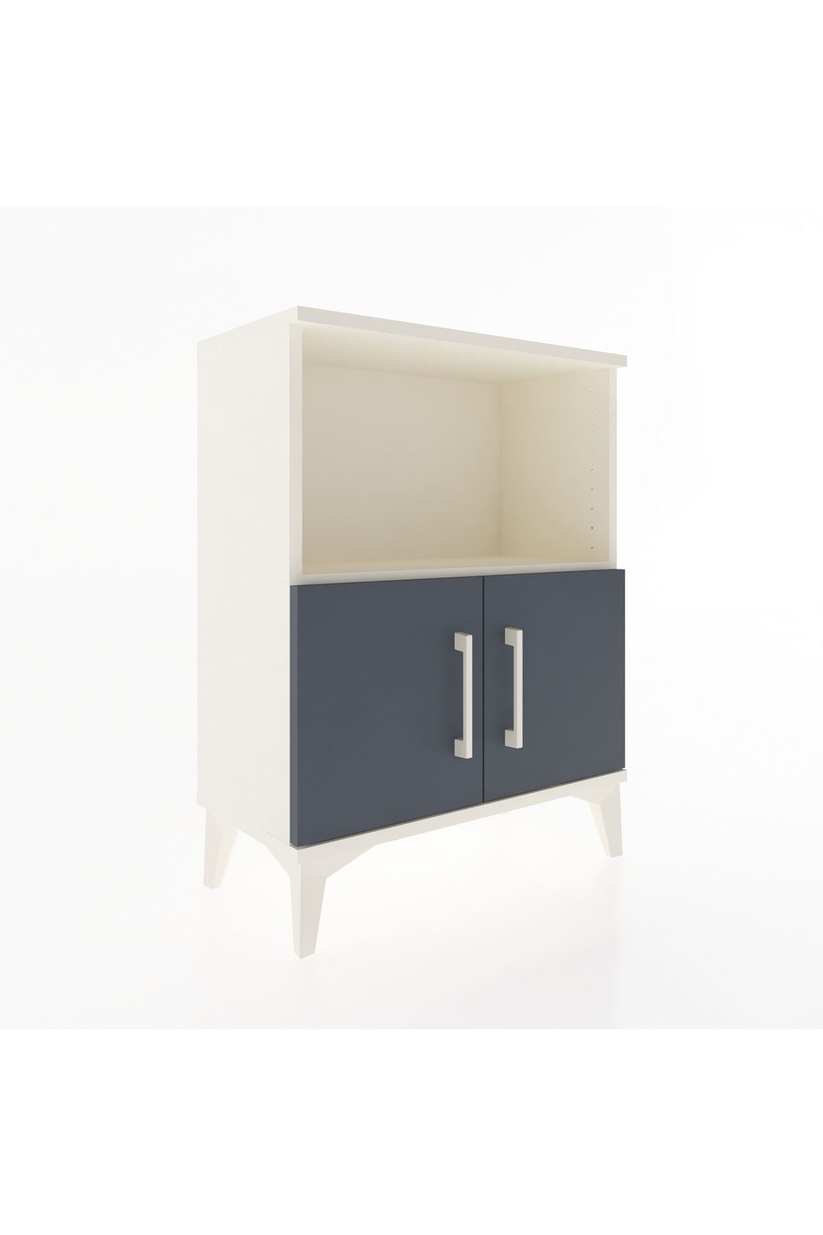Arges Komodin 2 Raflı 2 Kapaklı 60x30x80 - S13M012V2A