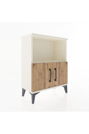 Arges Komodin 2 Raflı 2 Kapaklı 60x30x80 - S13M012V3A