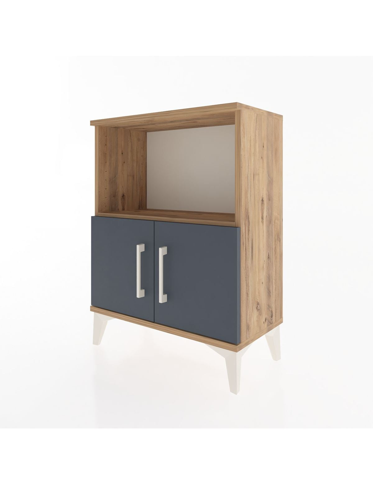 Arges Komodin 2 Raflı 2 Kapaklı 60x30x80 - S13M012V8A