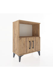 Arges Komodin 2 Raflı 2 Kapaklı 60x30x80 - S13M012V9A
