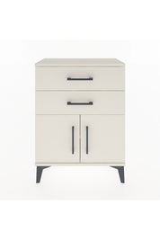 Arges Komodin Tek Raflı 2 Çekmeceli 2 Kapaklı 60x30x80 - S13M013V1A