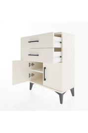 Arges Komodin Tek Raflı 2 Çekmeceli 2 Kapaklı 60x30x80 - S13M013V1A