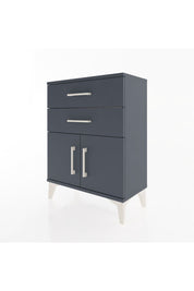 Arges Komodin Tek Raflı 2 Çekmeceli 2 Kapaklı 60x30x80 - S13M013V5A