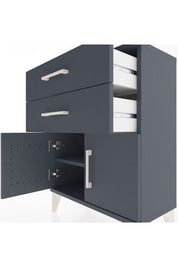Arges Komodin Tek Raflı 2 Çekmeceli 2 Kapaklı 60x30x80 - S13M013V5A