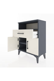 Arges Komodin 2 Raflı Tek Çekmeceli 2 Kapaklı 60x30x80 - S13M014V4A