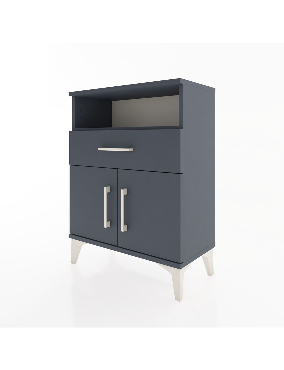 Arges Komodin 2 Raflı Tek Çekmeceli 2 Kapaklı 60x30x80 - S13M014V5A