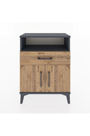 Arges Komodin 2 Raflı Tek Çekmeceli 2 Kapaklı 60x30x80 - S13M014V6A