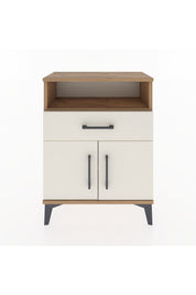 Arges Komodin 2 Raflı Tek Çekmeceli 2 Kapaklı 60x30x80 - S13M014V7A