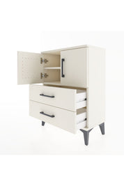 Arges Komodin 2 Raflı 2 Çekmeceli 2 Kapaklı 60x30x80 - S13M015V1A