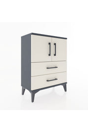 Arges Komodin 2 Raflı 2 Çekmeceli 2 Kapaklı 60x30x80 - S13M015V4A