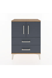 Arges Komodin 2 Raflı 2 Çekmeceli 2 Kapaklı 60x30x80 - S13M015V8A