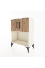 Arges Komodin 2 Raflı 2 Kapaklı 60x30x80 - S13M016V3A