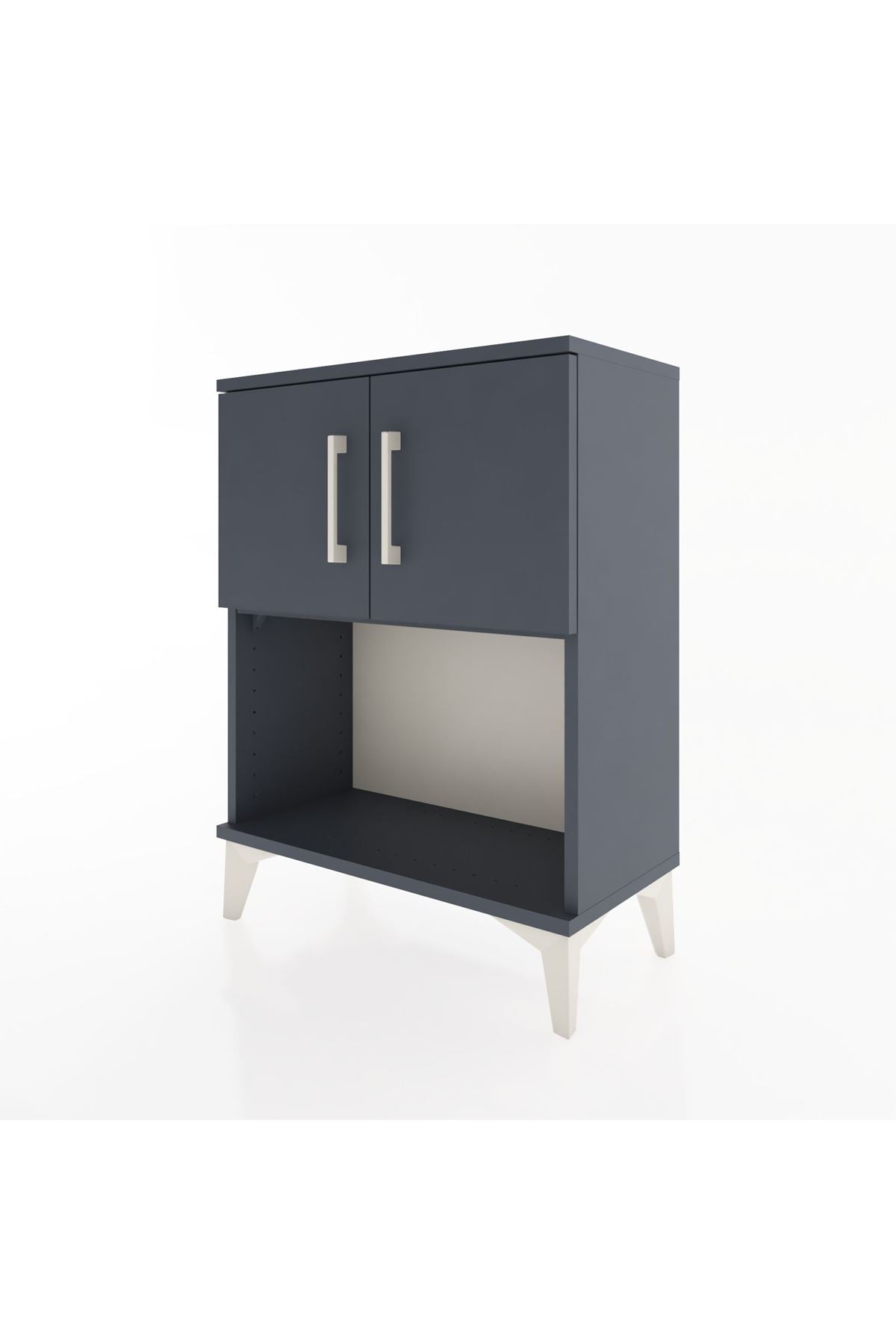 Arges Komodin 2 Raflı 2 Kapaklı 60x30x80 - S13M016V5A
