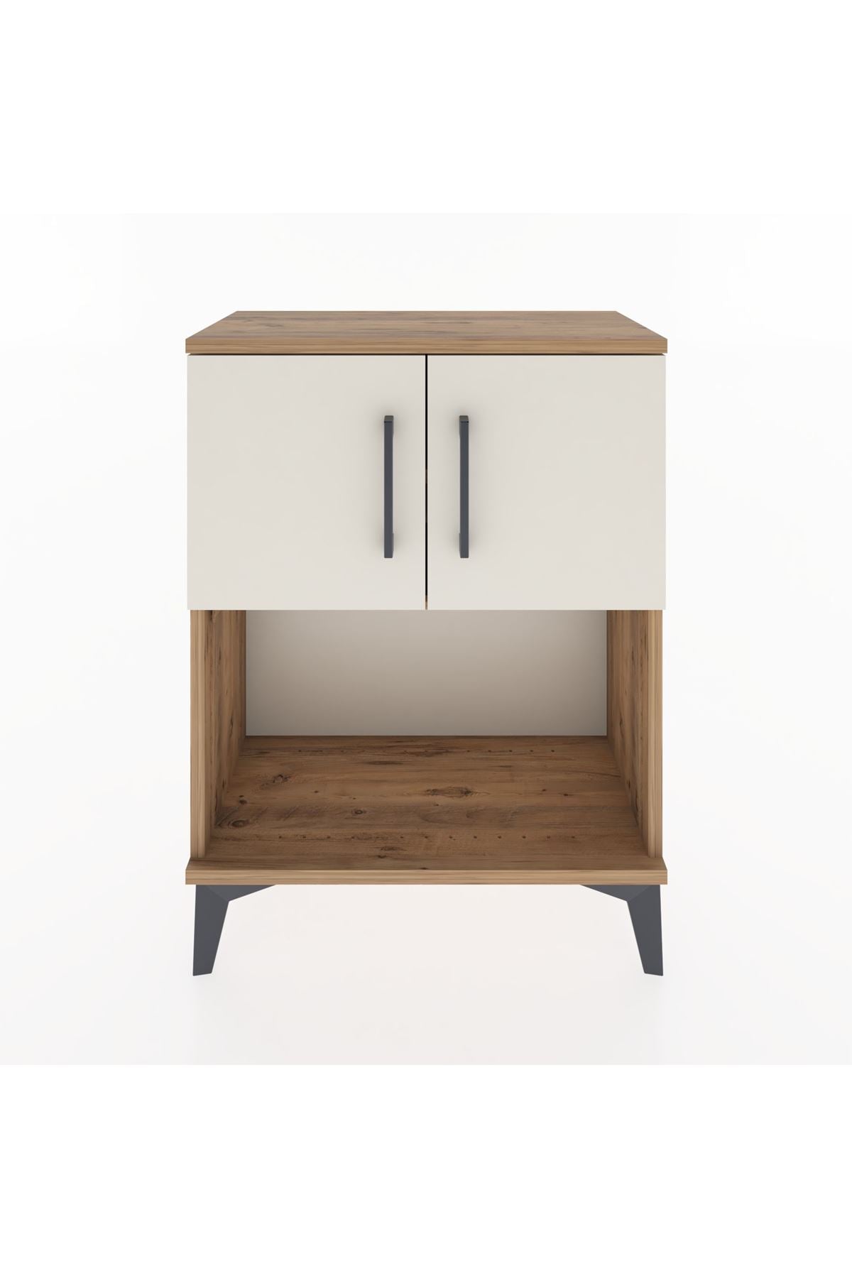 Arges Komodin 2 Raflı 2 Kapaklı 60x30x80 - S13M016V7A