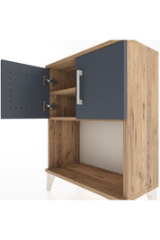 Arges Komodin 2 Raflı 2 Kapaklı 60x30x80 - S13M016V8A