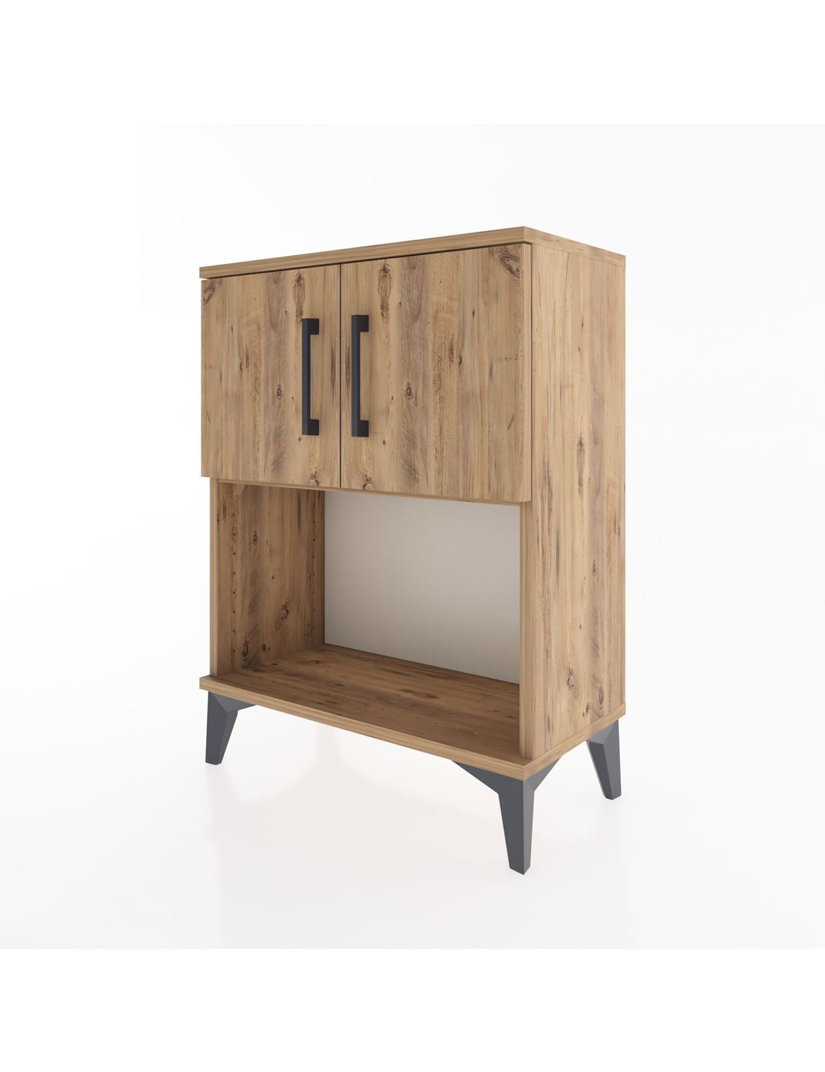 Arges Komodin 2 Raflı 2 Kapaklı 60x30x80 - S13M016V9A