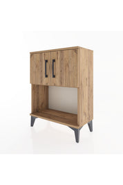 Arges Komodin 2 Raflı 2 Kapaklı 60x30x80 - S13M016V9A