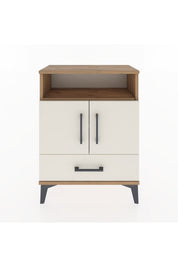 Arges Komodin 3 Raflı Tek Çekmeceli 2 Kapaklı 60x30x80 - S13M017V7A