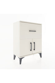 Arges Komodin Tek Raflı Tek Çekmeceli 2 Kapaklı 60x30x80 - S13M018V1A