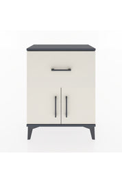 Arges Komodin Tek Raflı Tek Çekmeceli 2 Kapaklı 60x30x80 - S13M018V4A
