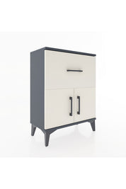 Arges Komodin Tek Raflı Tek Çekmeceli 2 Kapaklı 60x30x80 - S13M018V4A