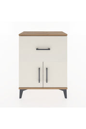 Arges Komodin Tek Raflı Tek Çekmeceli 2 Kapaklı 60x30x80 - S13M018V7A
