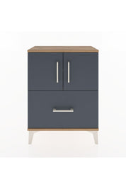 Arges Komodin 2 Raflı Tek Çekmeceli 2 Kapaklı 60x30x80 - S13M019V8A