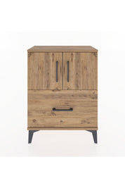 Arges Komodin 2 Raflı Tek Çekmeceli 2 Kapaklı 60x30x80 - S13M019V9A