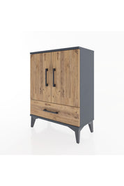 Arges Komodin 2 Raflı Tek Çekmeceli Tek Kapaklı 60x30x80 - S13M020V6A