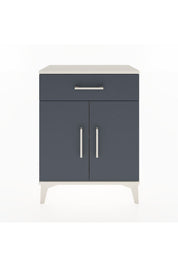 Arges Komodin Tek Raflı Tek Çekmeceli 2 Kapaklı 60x30x80 - S13M021V2A